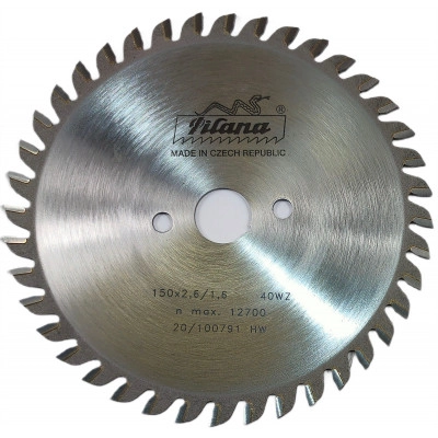 Диск пильный HW Pilana 150×2.6/1.6×20 z40 91 WZ